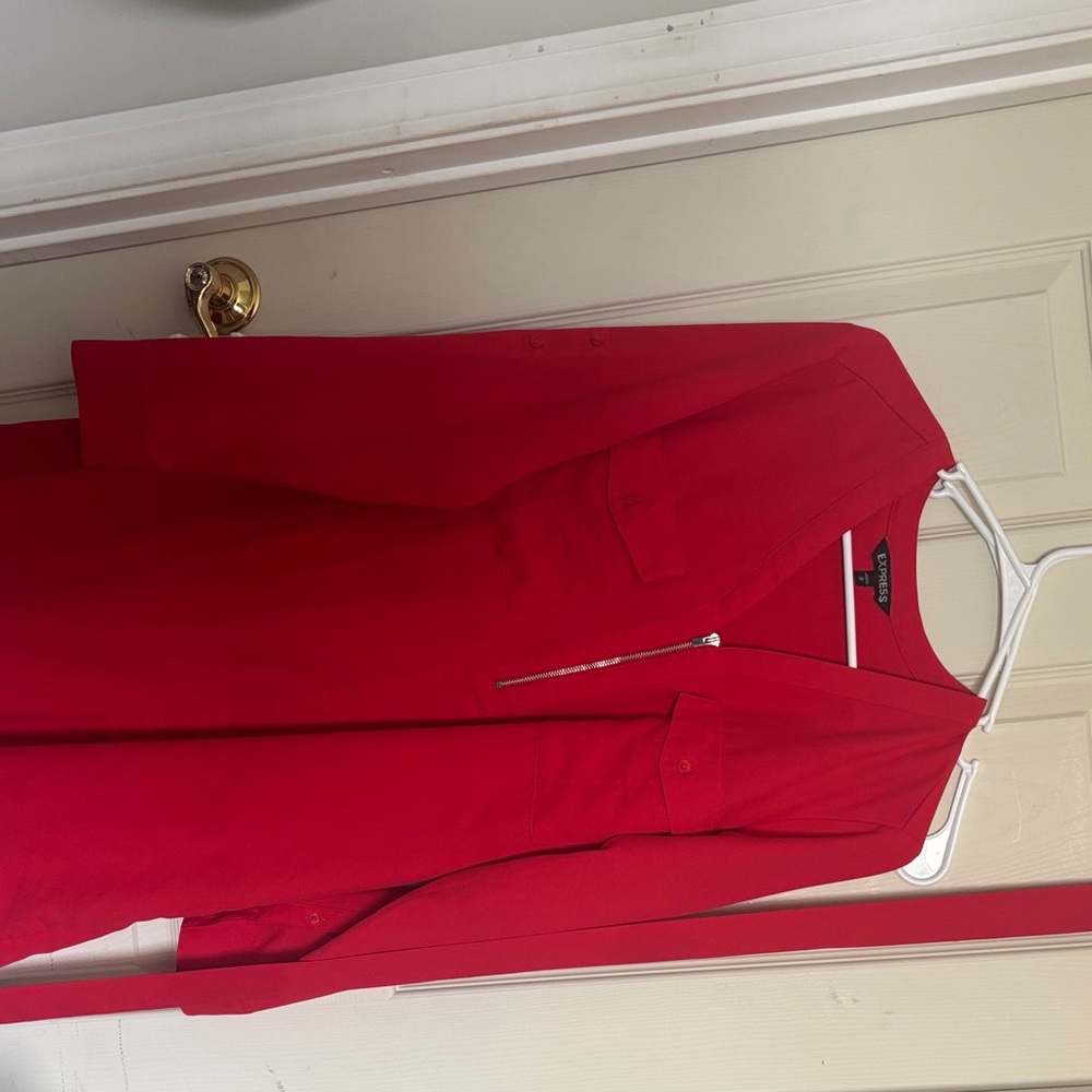 Express Red Midi Dress